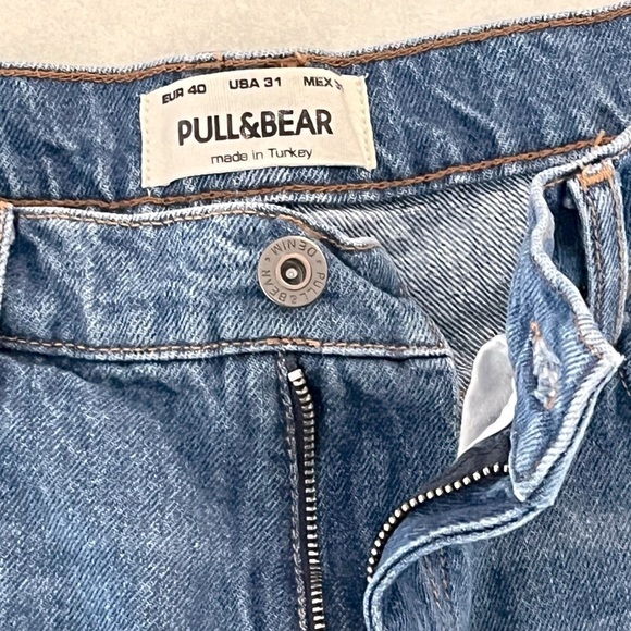 PULL & BEAR/👖High-waisted mom jeans/ Blue/ Size US 31 - Picture 5 of 13